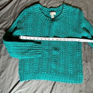 Teal knit sweater